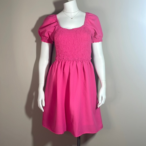 New In Fuchsia Pink Mini Dress - Picture 1 of 6